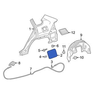 Toyota OE - Rear Fuel Filler Door