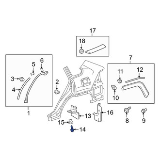 Toyota OE - Floor Pan Splash Shield Bolt