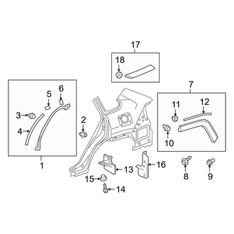 Toyota OE - Quarter Panel - Exterior Trim