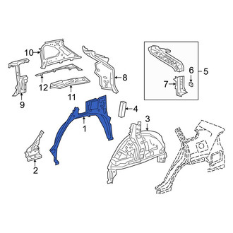 Toyota OE - Rear Left Outer Wheel Housing Side Panel