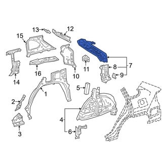 Toyota OE - Rear Left Inner Quarter Panel