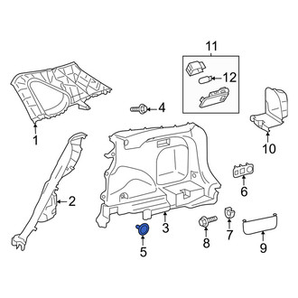 Toyota OE - Rear Tie Down Hook