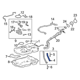 Toyota OE - Rear Fuel Tank Strap Sleeve