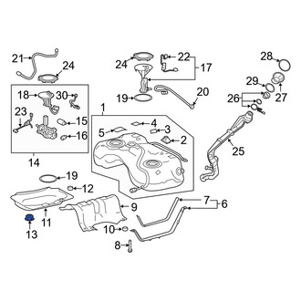 Toyota OE - Fuel Tank Shield Nut
