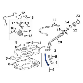 Toyota OE - Front Fuel Tank Strap