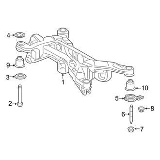 Toyota OE - Rear Suspension - Suspension Mounting (FWD)