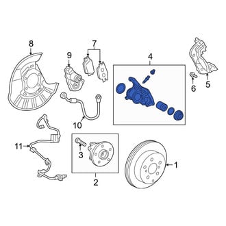 Toyota OE - Rear Left Disc Brake Caliper