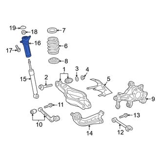 Toyota OE - Rear Suspension Shock Absorber Mount