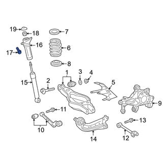 Toyota OE - Suspension Shock Absorber Mounting Bolt