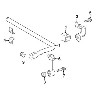 Toyota OE - Rear Suspension - Stabilizer Bar & Components (AWD)