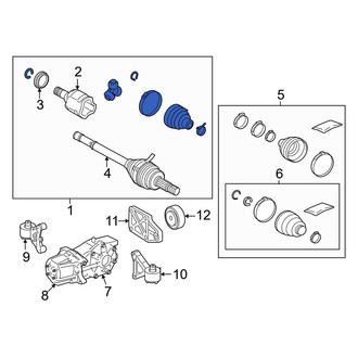 Toyota OE - Front Left CV Axle Assembly