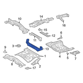 Toyota OE - Rear Upper Floor Pan Crossmember