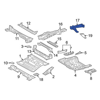 Toyota OE - Rear Left Frame Rail End