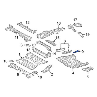 Toyota OE - Rear Right Floor Support