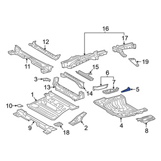 Toyota OE - Rear Right Floor Support