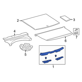 Toyota OE - Rear Liftgate Trim Scuff Plate