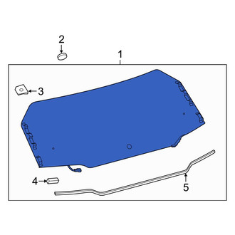 Toyota OE - Rear Liftgate Glass