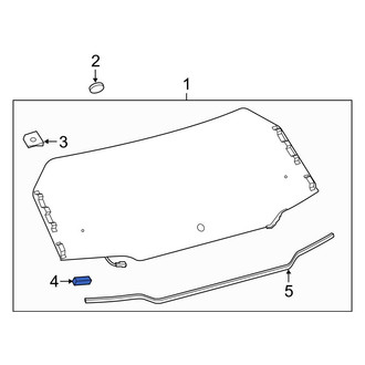 Toyota OE - Back Glass Spacer