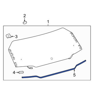 Toyota OE - Rear Liftgate Reveal Molding