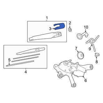 Toyota OE - Rear Wiper Arm Cap
