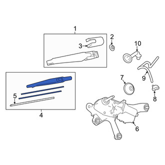 Toyota OE - Rear Wiper Blade