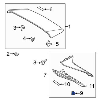 Toyota OE - Lower Spoiler Clip