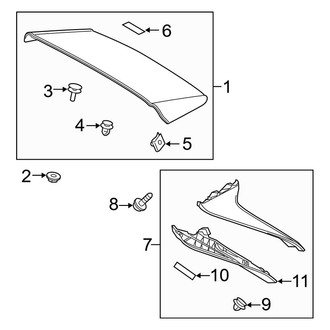 Toyota OE - Lift Gate - Spoiler (Japan Built)