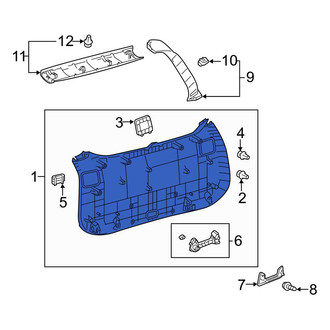 Toyota OE - Rear Lower Liftgate Trim