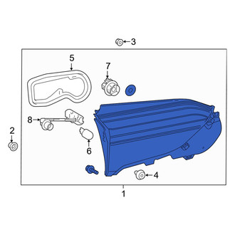 Toyota OE - Rear Left Back Up Light Assembly
