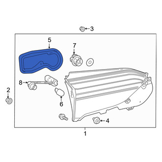 Toyota OE - Right Back Up Light Assembly Gasket