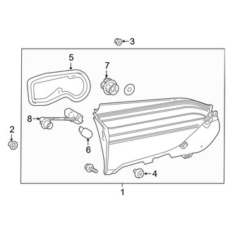 Toyota OE - Rear Lamps - Backup Lamps