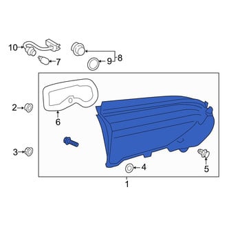 Toyota OE - Rear Left Back Up Light Assembly