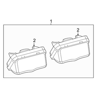 Toyota OE - Rear Lamps - License Lamps