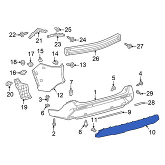 Toyota OE - Rear Bumper Trim