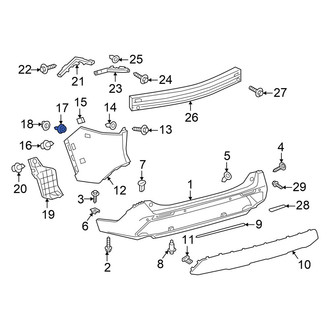 Toyota OE - Bumper Cover Retainer