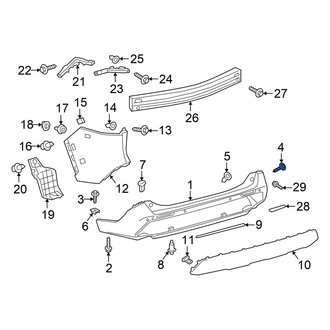 Toyota OE - Rear Bumper Cover Stop