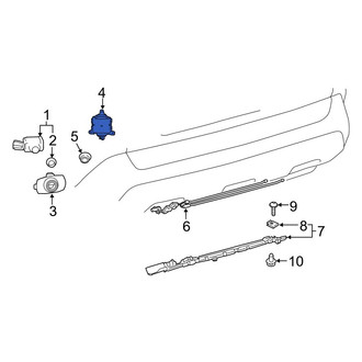 Toyota OE - Rear Blind Spot Detection System Warning Sensor