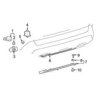 Toyota OE - Rear Bumper - Electrical Components