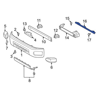 Toyota OE - Front Bumper Cover Support Rail