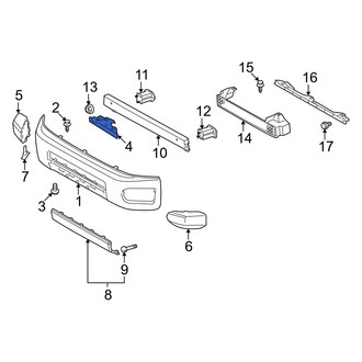 Toyota OE - Front Left Bumper Cover Support Rail