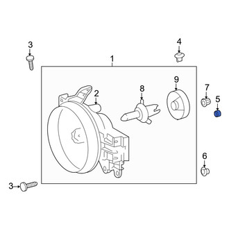 Toyota OE - Headlight Fastener Clip