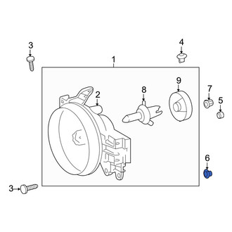 Toyota OE - Headlight Fastener Clip