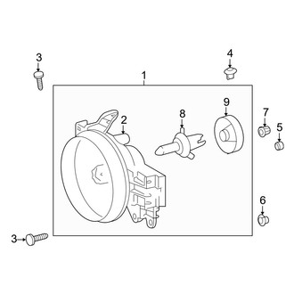 Toyota OE - Front Lamps - Headlamp Components