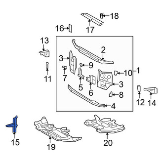 Toyota OE - Hood Latch Support