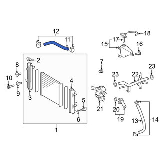 Toyota OE - Upper Radiator Coolant Hose