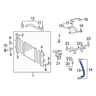 Toyota OE - Lower Radiator Coolant Hose