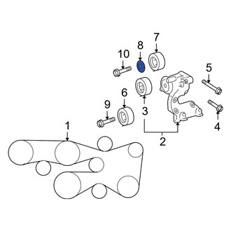 Toyota OE - Accessory Drive Belt Idler Pulley Washer