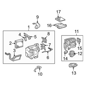 Toyota OE - Air Conditioner & Heater - Evaporator & Heater Components