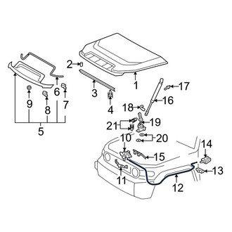 Toyota OE - Front Hood Release Cable
