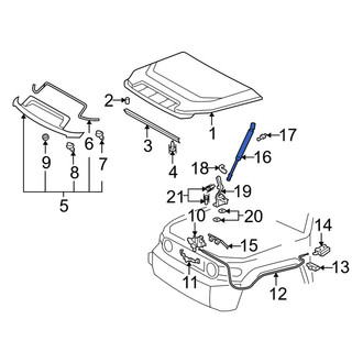 Toyota OE - Left Hood Lift Support